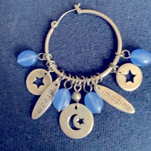 Dangle Hoop Celestial Earrings